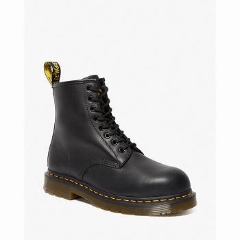 Dr Martens 1460 Slip Resistant Steel Toe - Cierne Cizmy Damske, D212SK